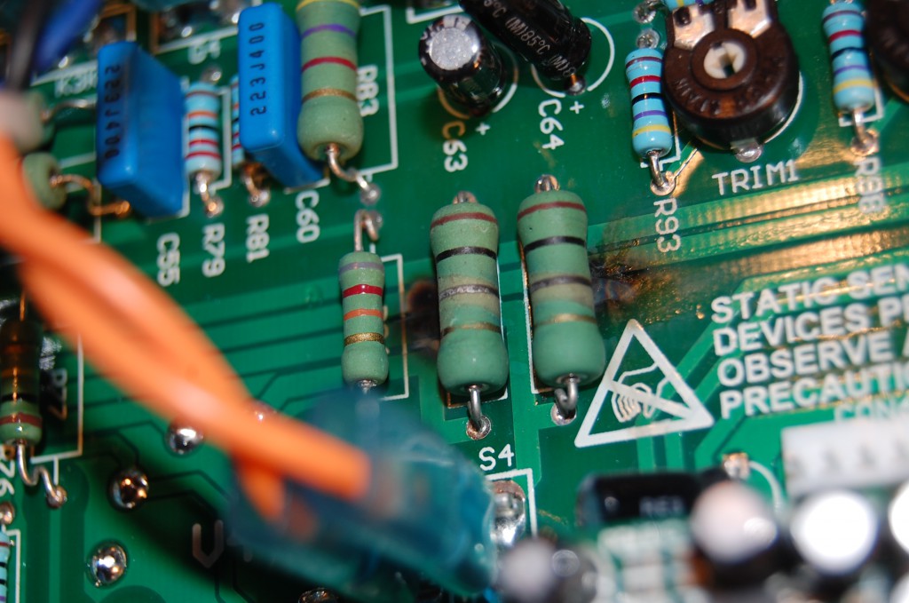 Fried 100 Ohm resistors... on the filament supply