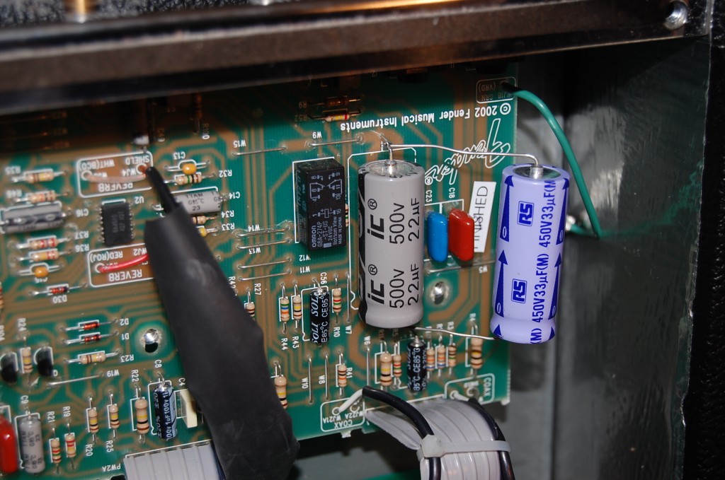 This amp was "motorboating adding another filter cap stopped it  (common issue with these amps)