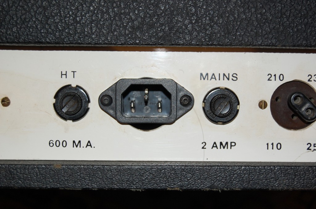 IEC socket put in to enable use of common leads