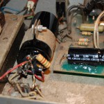 New power supply caps in position