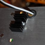 Added a heat sink too, I do not like just using the chassis as a heat sink for these small amps